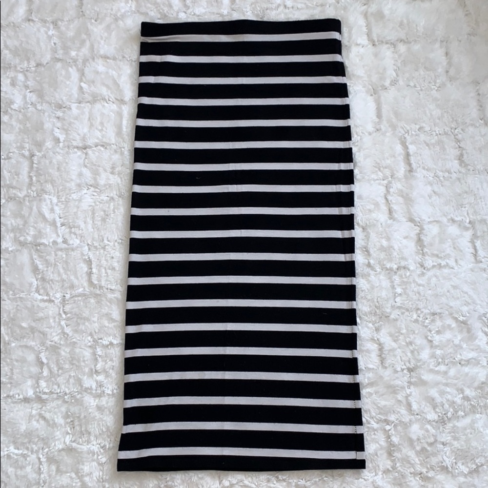 Xhilaration Strapless Stripped Dress Size M